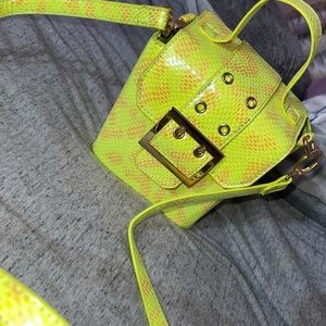 COPY - Neon leopard print mini bag